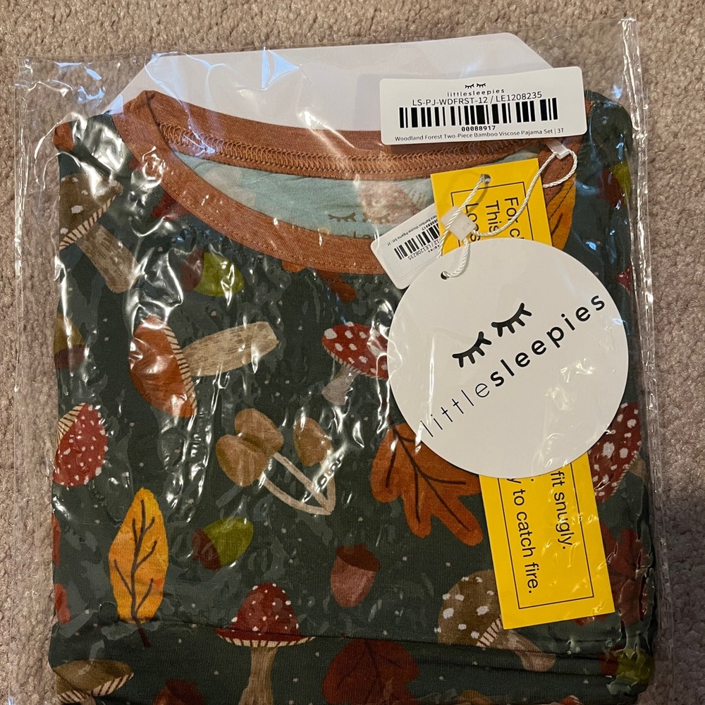 Little Sleepies Woodland Bamboo Pajama Set